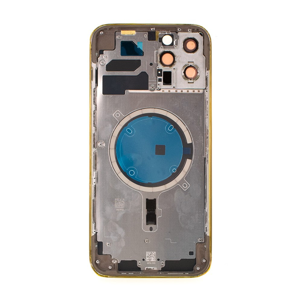 Rear Housing for iPhone 12 Pro Max (NO LOGO)-Gold Rear Housing for iPhone 12 Pro Max (NO LOGO)-Gold